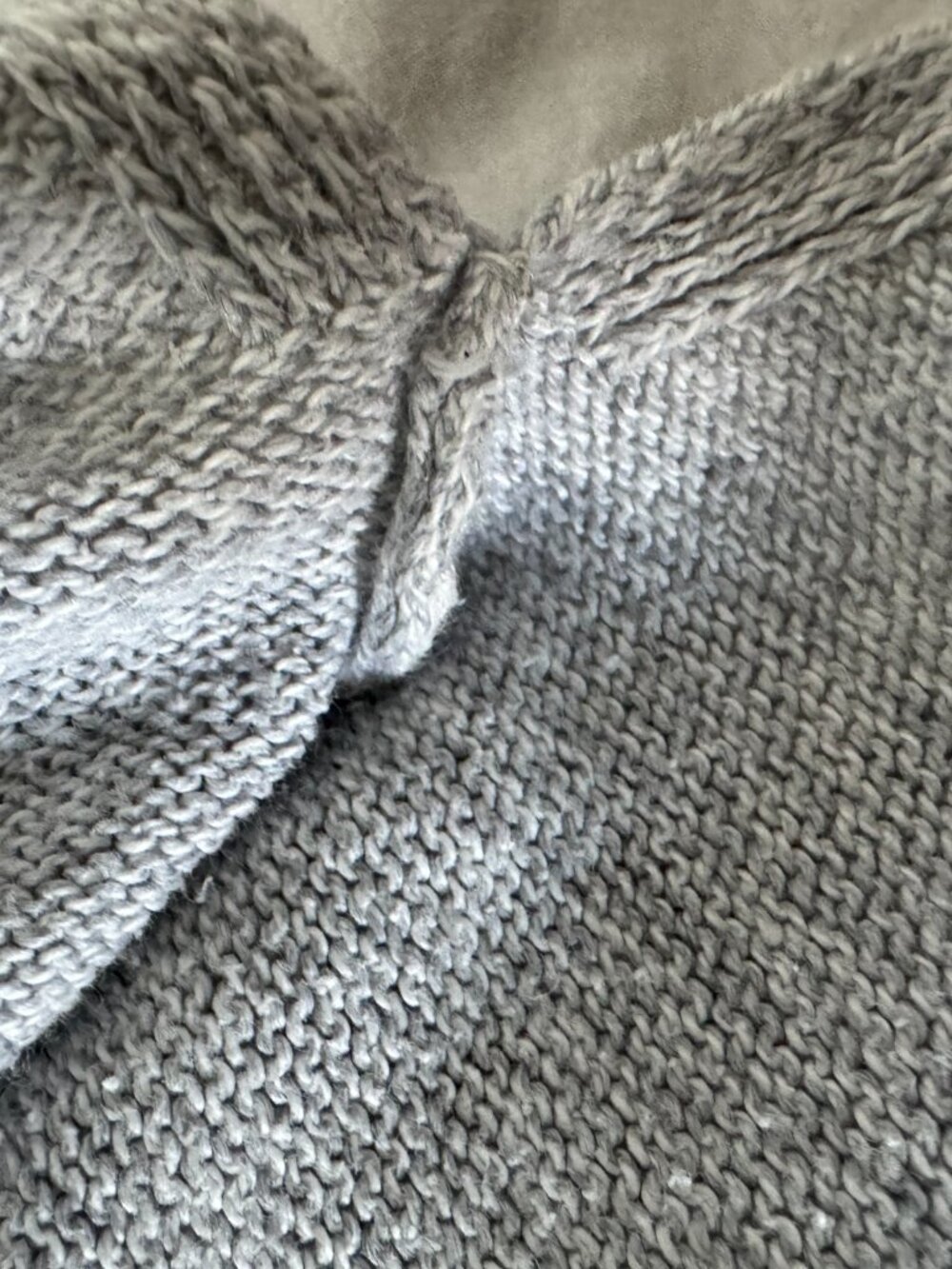 Old Navy Gray Textured Knit Pullover Sweater Sz L - Picture 4 of 6